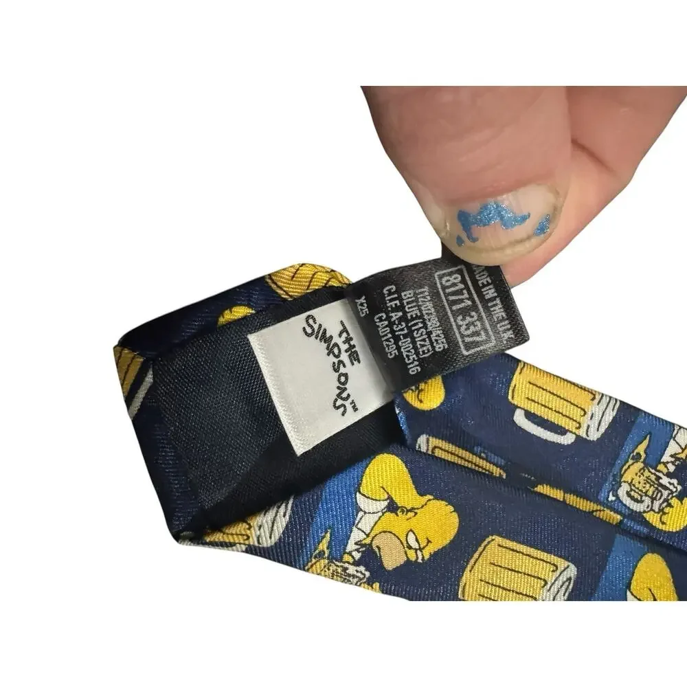 St Michael From Marks & Spencer The Simpsons Homer Duff Beer Cartoon Necktie